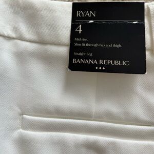 Banana Republic White Ryan Pants